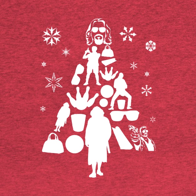 Big Lebowski Christmas Tree Silhouette by Rebus28